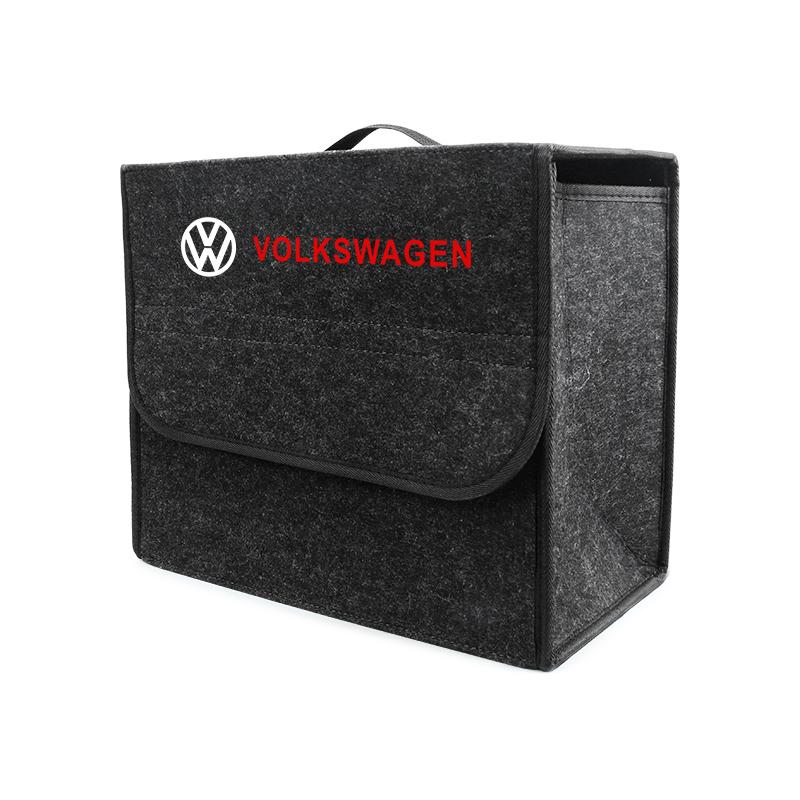 2026 Hot For VW VOLKSWAGEN Car Felt Storage Bag Folding Organizer Box Trunk Tool Case Car Organizer Bag For Volkswagen VW GOLF P