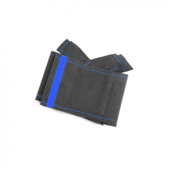 Suede Blue-Line Steering Wheel Leather Cover For Vauxhall Corsa (D) Opel Corsa