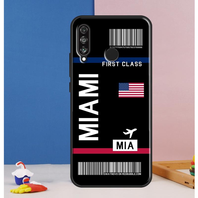 Boarding Pass Plane Ticket For Huawei Nova Y90 Y70 Y60 Y72 Y61 Y91 12s 12i 11i 7i 8i 9 10 SE P60 Pro P30 P40 Lite Case