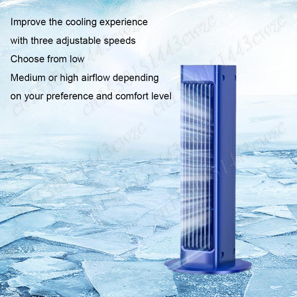 Portable Tower Fan Desktop Fan Personal Fan 3 Speeds Standing Fan Quiet Wall Mount Fan Rechargeable Bladeless Fan for Bedroom