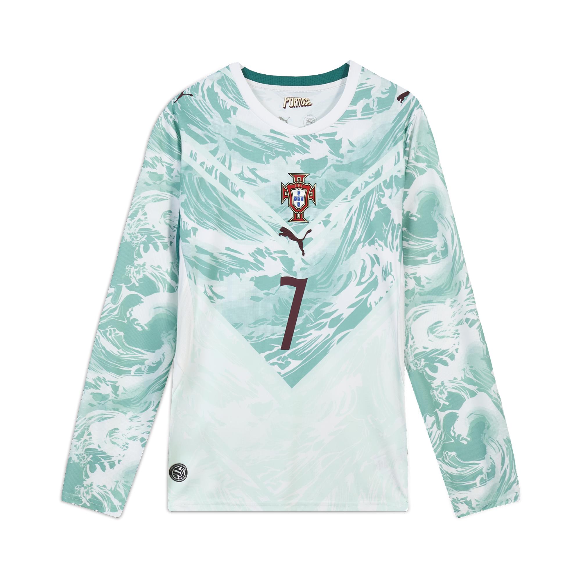 

Puma Fpf Форма на выездную игру Реплика Длинный рукав Игрок Сборная Португалии Версия для болельщиков Ronaldo 7 Color Block Пуловер Футбольная футболка 788147-77 M