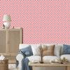 Coral Checkerboard Wallpaper, Harmonious Arrangement 50x1000