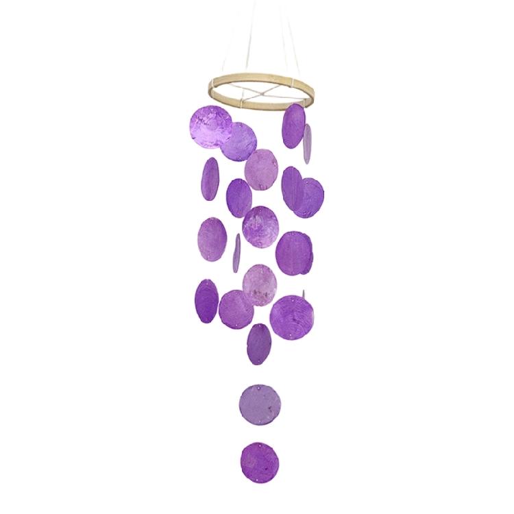 Handcrafted Capiz Shell Windchime Coastal Styles Decors forOutdoors Indoor,Garden Decorations Wind Chimes for Outside