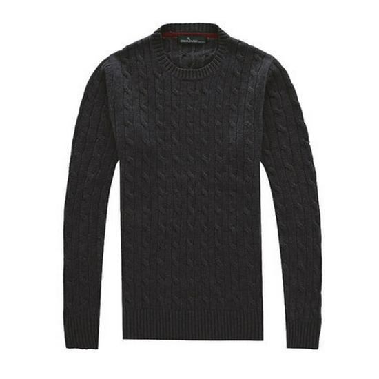 Pánský svetr Menjie Slim Fit s copánkovým vzorem, kulatým výstřihem, jednobarevný, s dlouhým rukávem, jarní/podzimní styl.