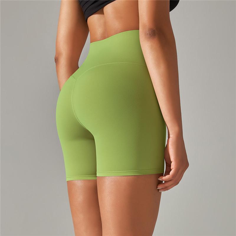 Auroth Sexy Elastic Yoga Shorts Women Biker Sports Shorts High Waist Fitness Workout Shorts