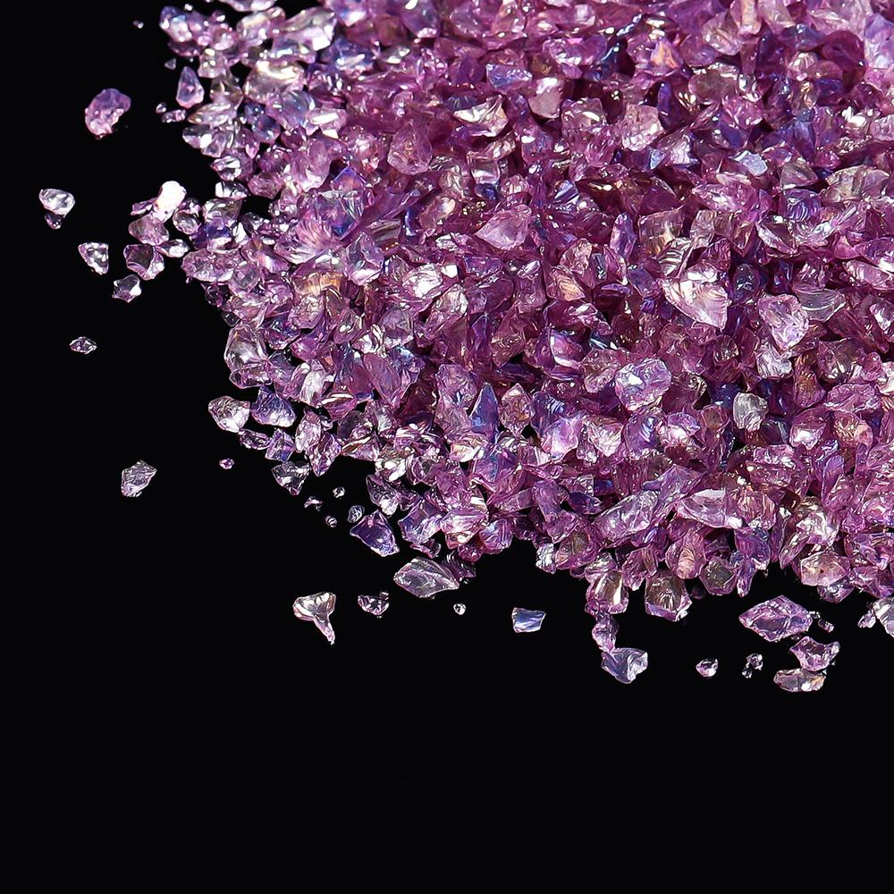 20/50g Glass Crushed Stone Irregularity Crystal Gravel Filling For DIY Epoxy Resin Mold Filler Crafts Decorative Nail Art Filler