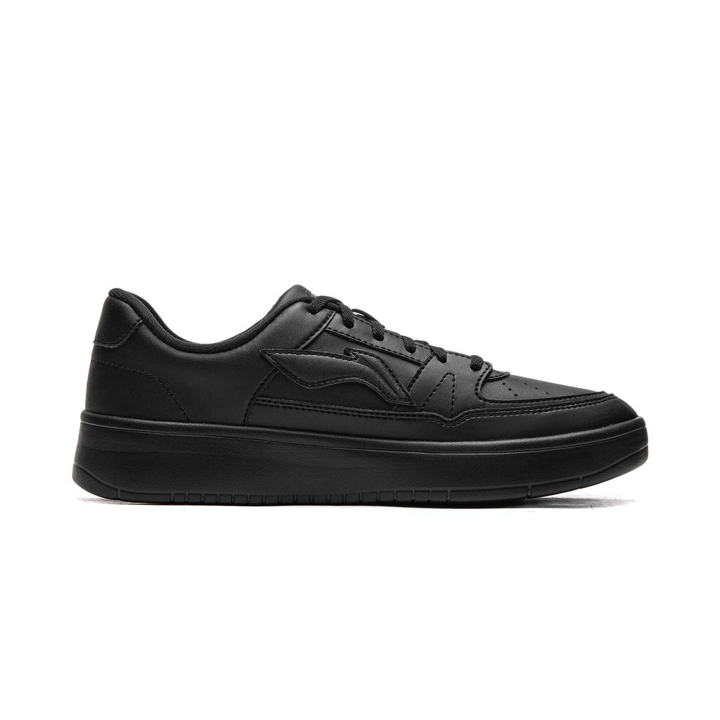 Li Ning Moon Landing 1.0 Black Warrior Trendy Versatile Comfortable Daily Casual Wear Durable Lightweight Breathable Low-Top Skate Shoes AGCV493-9