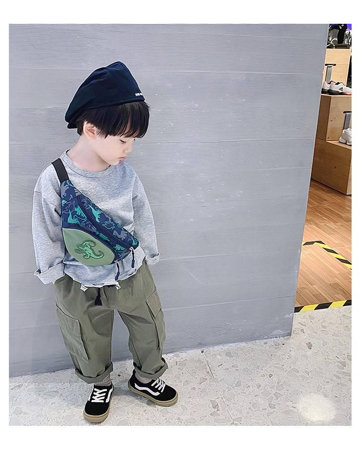 Kids Dinosaur Waist & Crossbody Bag: Outdoor Small Backpack & Coin Purse for Boys and Girls