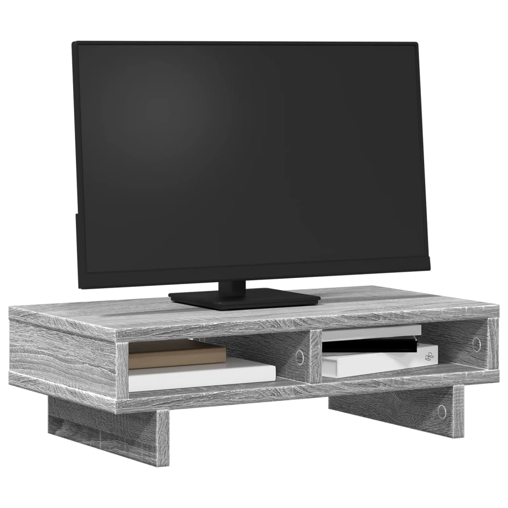 Monitor Stand Gray Sonoma 50 X 27 X 15 Cm Particleboard