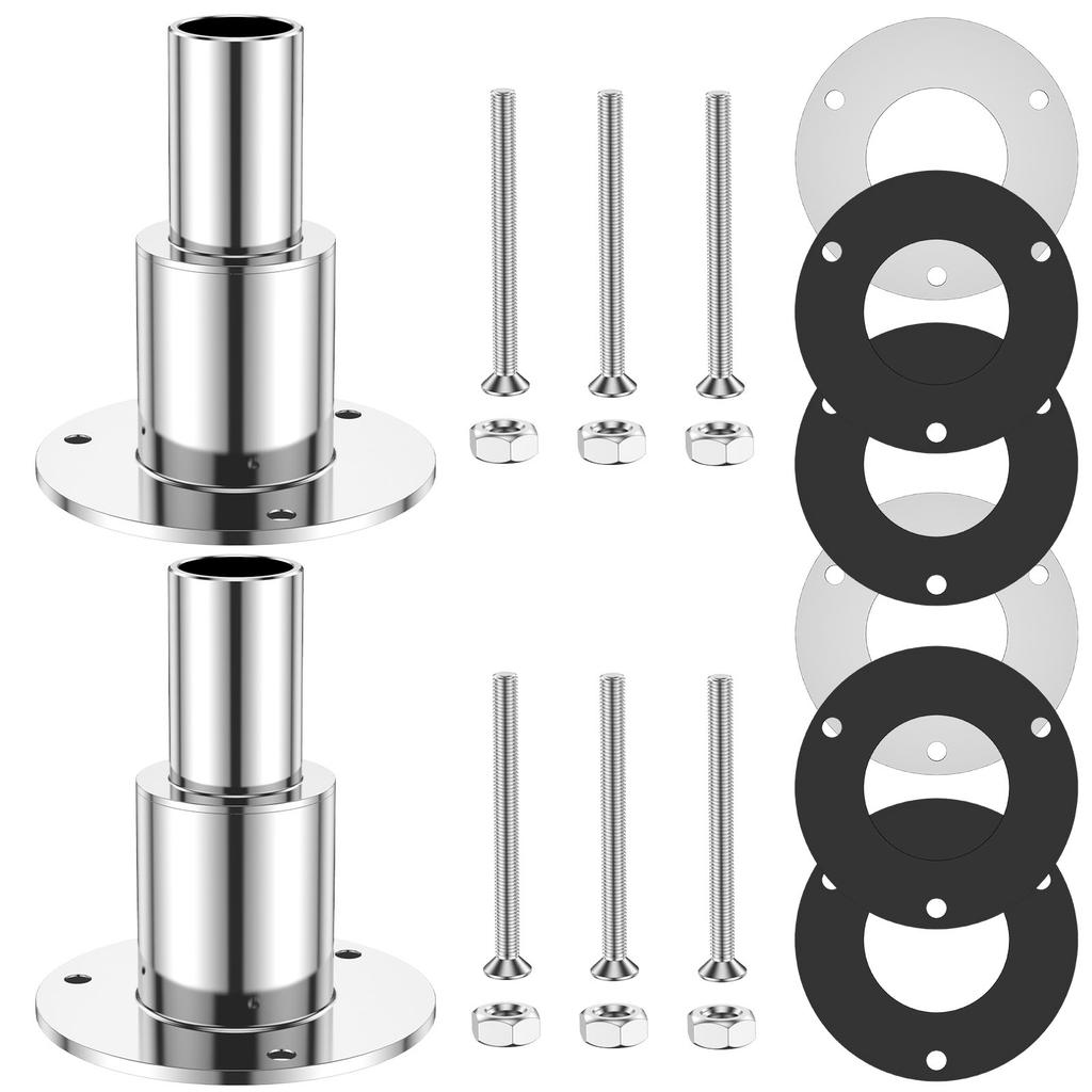 1/2Pcs 316 Stainless Steel Exhaust Tube Fitting Kit Fitting 24mm Tube Pipe Straight Thru Hull Exhaust Skin Diesel Parking Heater