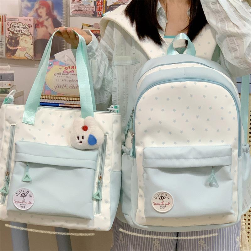 Schoolbag high value ins versatile large capacity backpack, campus high school junior high school student schoolbag girls small fresh backpack