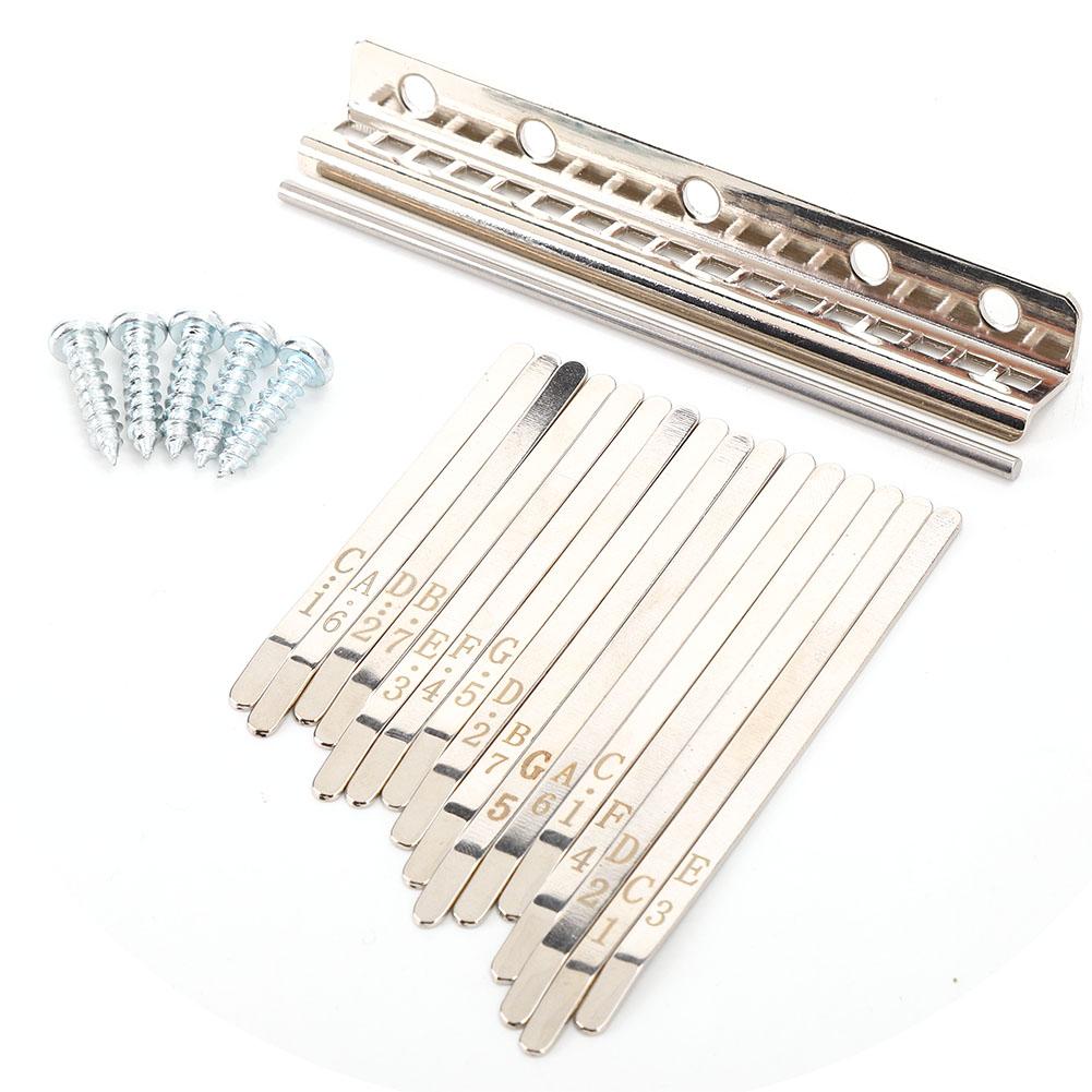 XA58 Kalimba Musical Key 17 Tones Metal Replacement Thumb Piano Finger Percussion Key