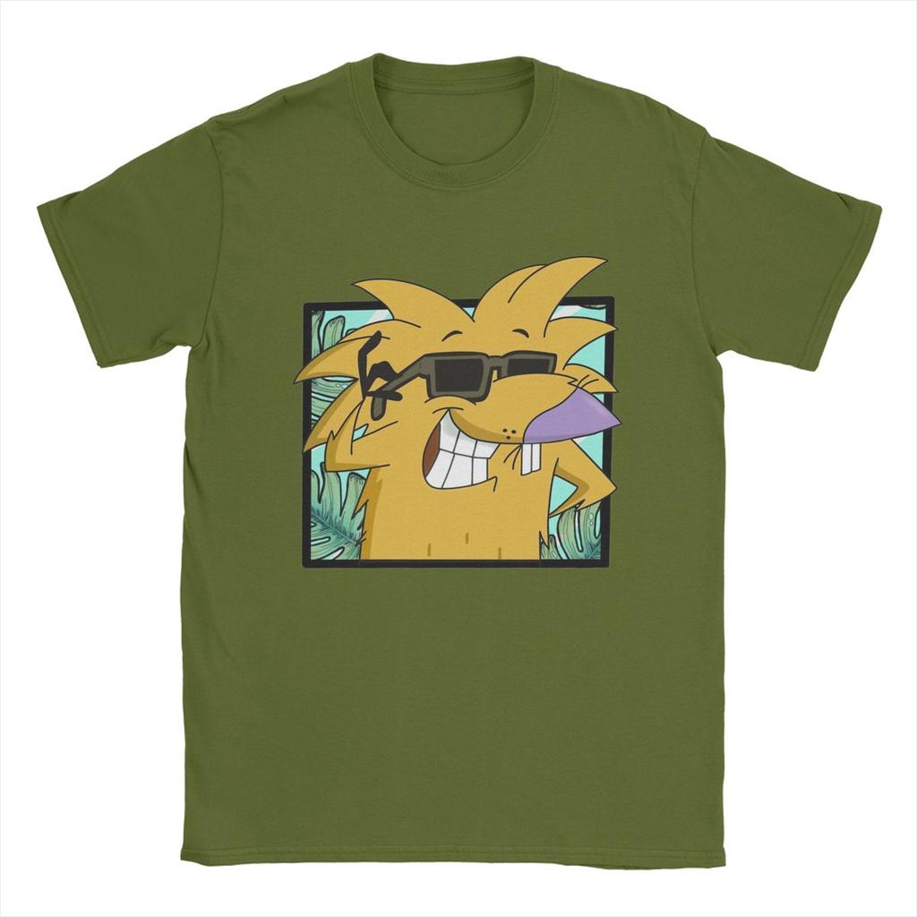 Men's T-Shirt Angry Beavers Awesome 100% Cotton Tees Short Sleeve T Shirts Round Neck Clothing Plus Size
