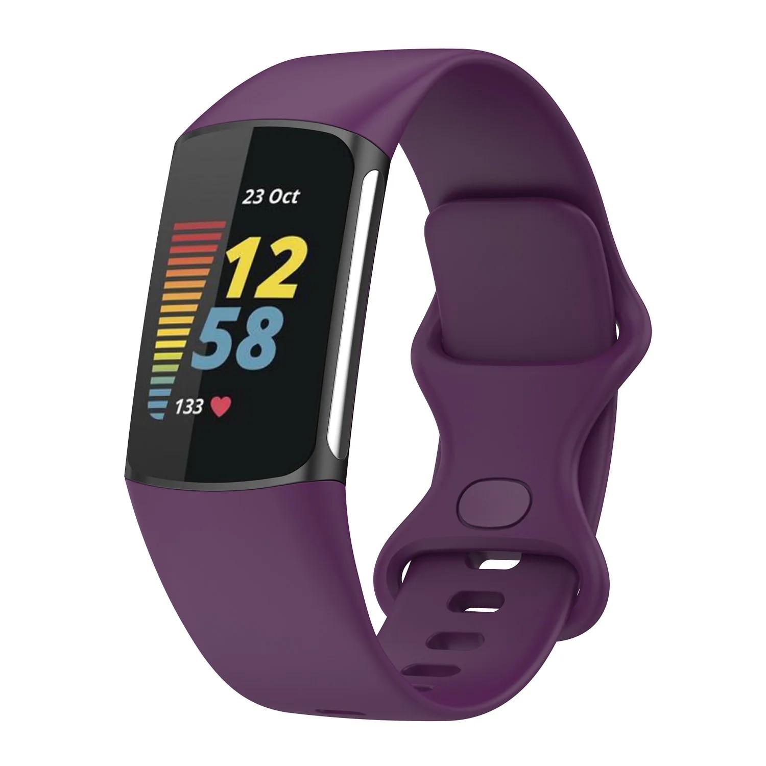

Silicone Strap For Fitbit Charge 6 band Accessories official soft Replacement wristband Sport Bracelet for Fitbit Charge 5 bands Fitbit Charge 5 6&S
