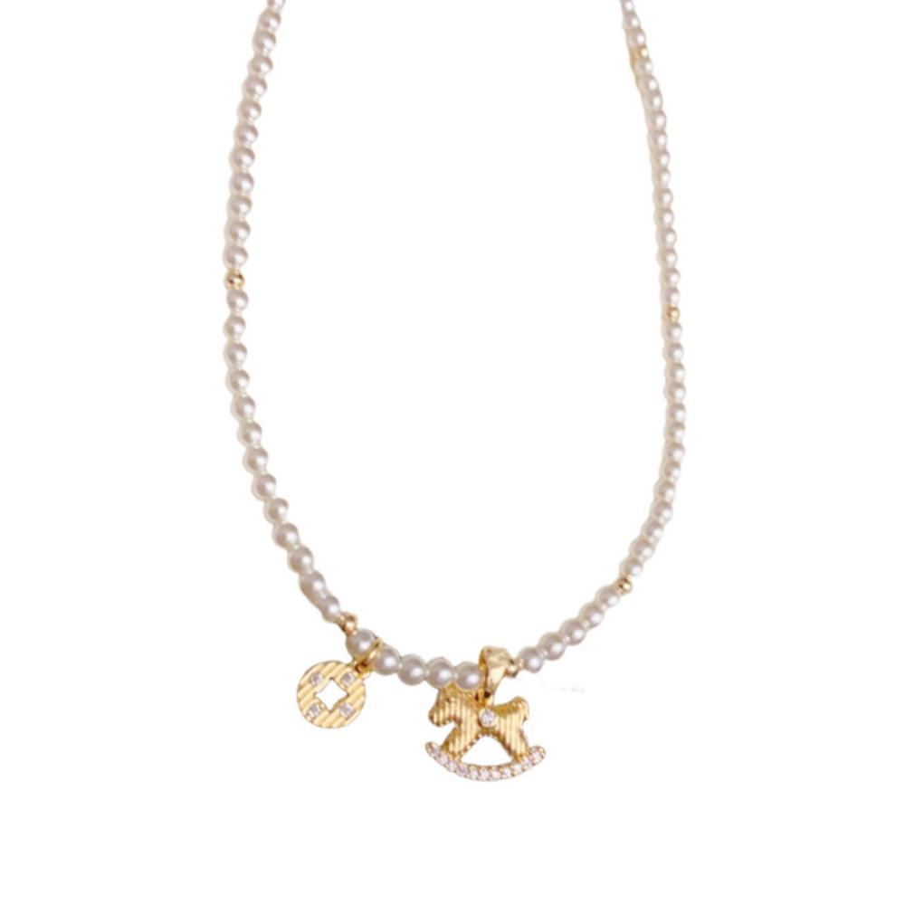 Elegant Fashion Pearl Necklace Simple Luxury Minimalist Women Jewelry Trendy Gentle Accessories