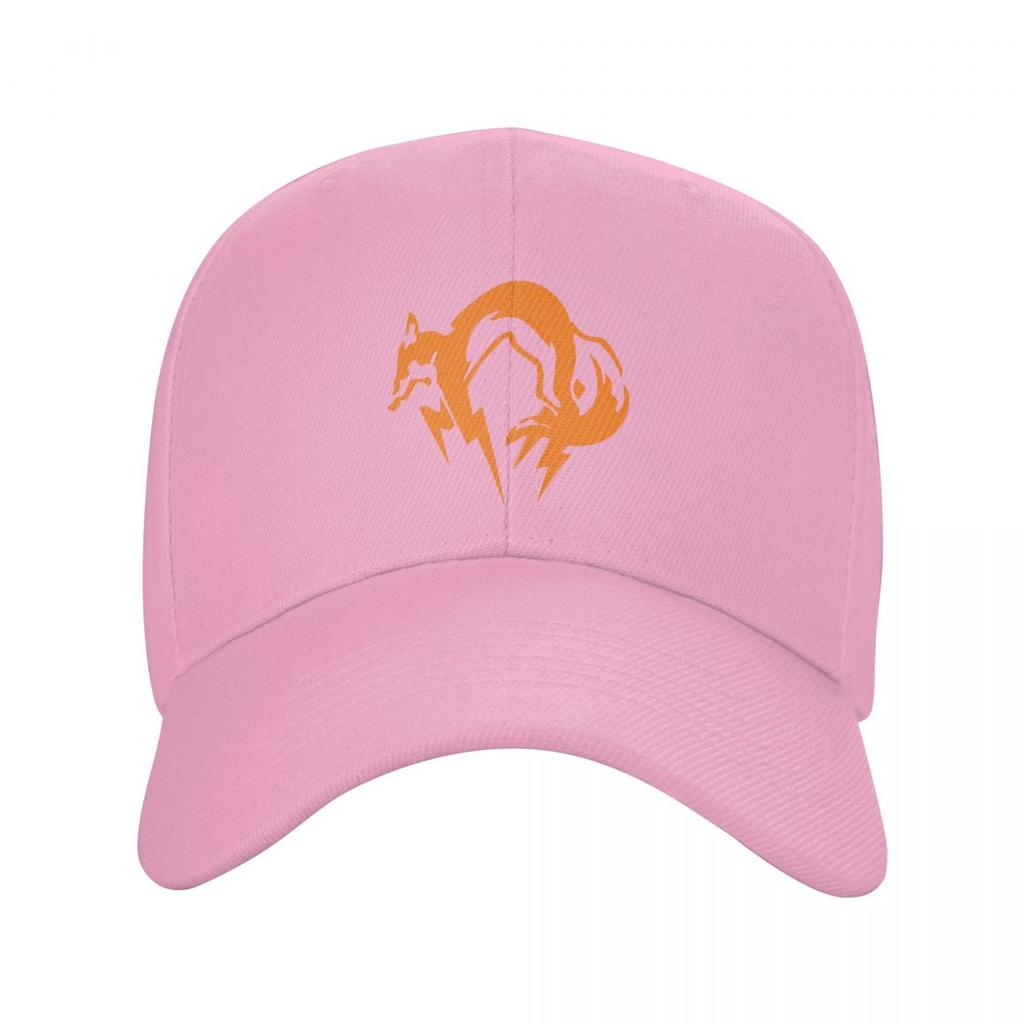 Klassische Metal Gear Solid Fox-Logo-Baseballkappe für Unisex-Damen, individuell verstellbare Unisex-Videospiel-Vatermütze, Sommermütze