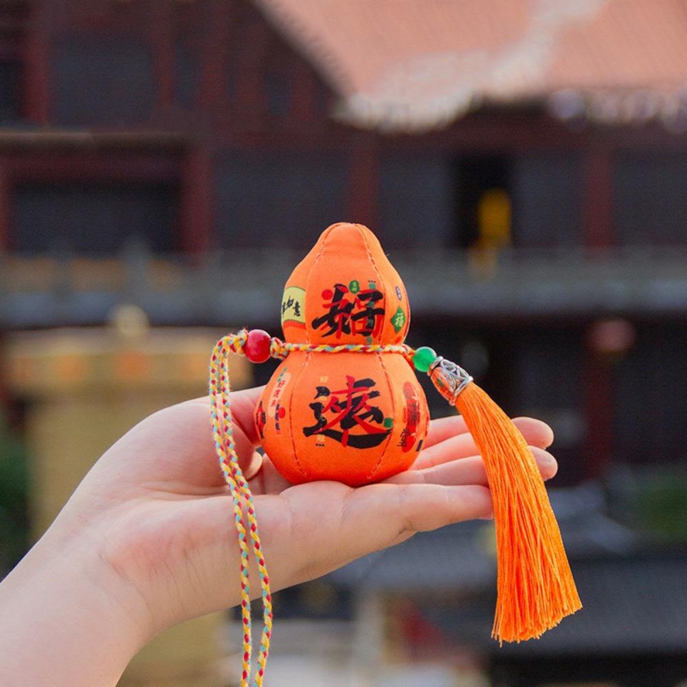 3D Blessing Fragrant Bag Traditional Gourd Car Pendant Chinese Sachet  Festival Decoration