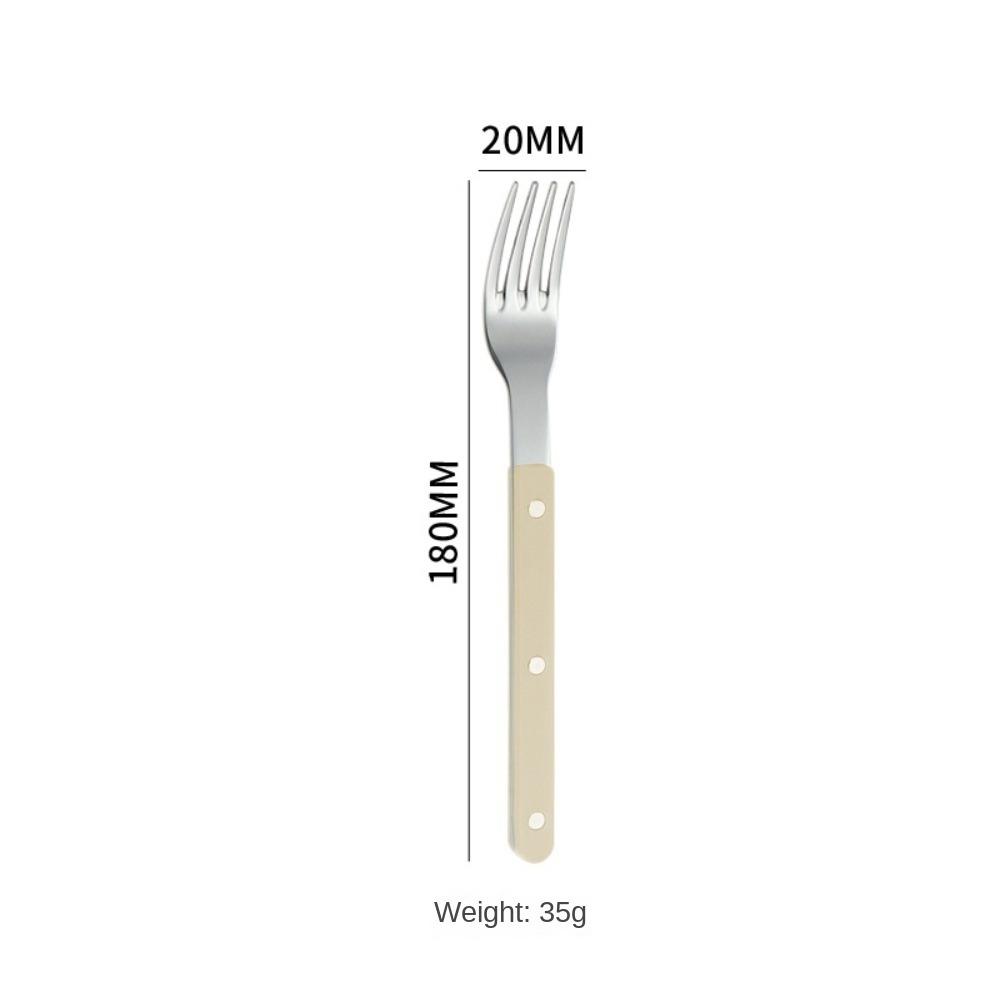 High-quality Dessert Spoon Kitchen Utensils Cutlery Set Portable Dessert Fork