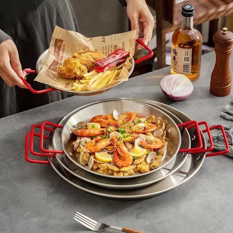 ARKIE Stainless Steel Double-Ear Serving Platter