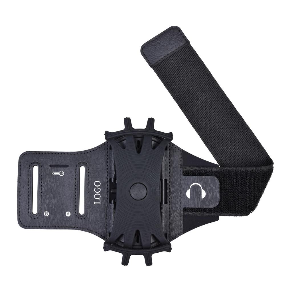 Sac de Bras pour Course à Pied Pochette Téléphone Sportive Brassard Multifonctionnel Sangle de Bras Amovible Rotative à 360° Brassard de Poignet pour Vélo