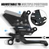 2020-2024 For KTM 1290 Super Duke R /EVO 1390 Super Duke R 2024-2025 Adjustable Rearset Foot Peg Footrest Kit