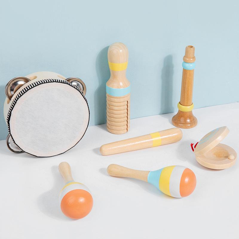 Orff Musical Instrument Set Children's Montgomery Early Education Rattlebourines, Percussion Piano, Sand Hammer Percussion Combination Toy