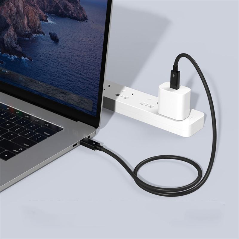 USB C To USB C Cable for Thunderbolt5, Fast 80Gbps Data Transfer, PD240W Power Delivery, Supports Double 8K Video Output