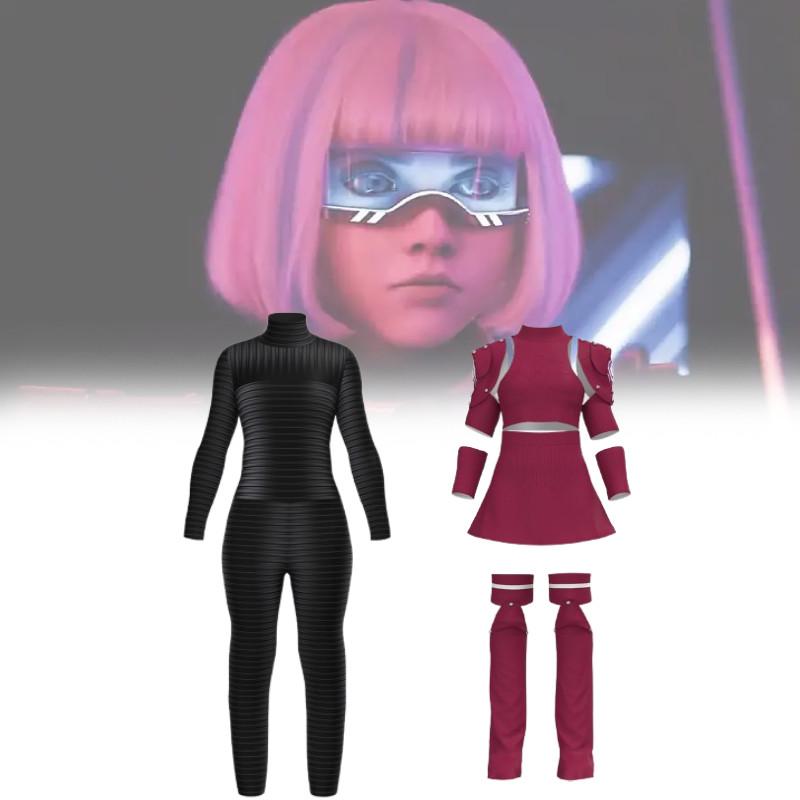 M3gan Theme Cosplay Costume Children Polyester Fabric Halloween Anime Clothing