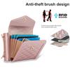 Blocking Card Holder Leather Cover for Samsung Galaxy Z Flip 6 5 4 3 Flip6 Flip5 Flip4 Flip3 5G Crossbody Wallet Phone Case