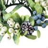 Christmas Candle Ring Wreath Elegant Garland for Festive Cabinet Living Room White