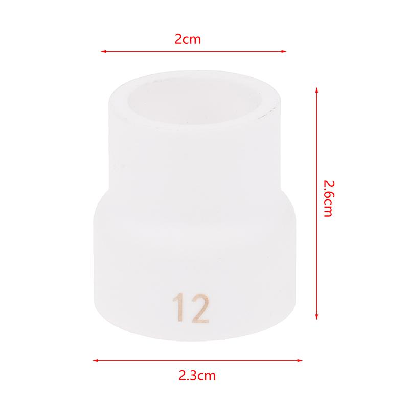 

12#&16# White Ceramic Nozzle Alumina Cup For WP9/20/17/18/26 Tig Welding Torch Cup