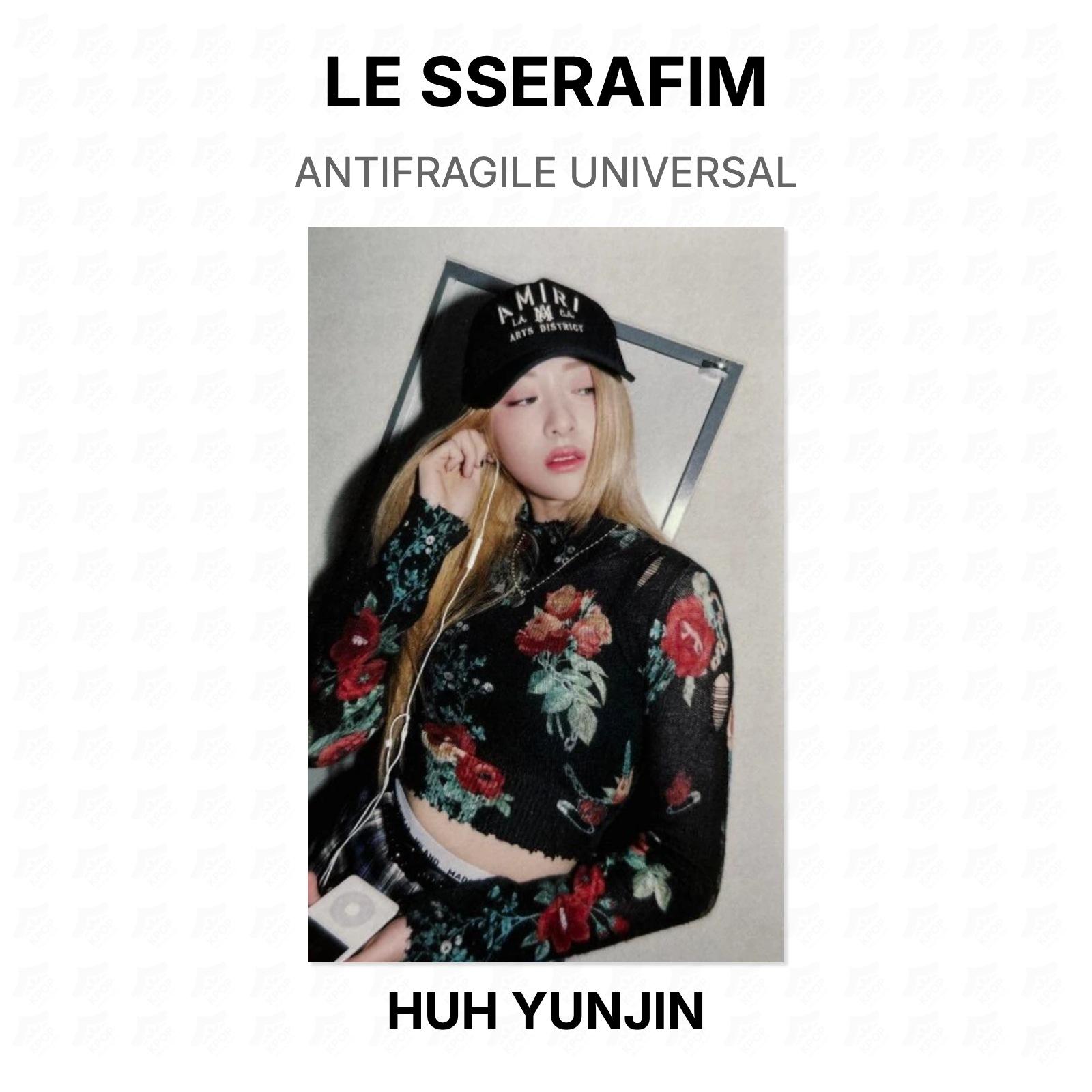 LE SSERAFIM ANTIFRAGILE UNIVERSAL Official Photocard HUH YUNJIN