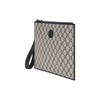 Gucci Monogram Logo Interlocking Double G Canvas And Leather Clutch Men clutch Blue Ebony 672953-K9GSN-4075