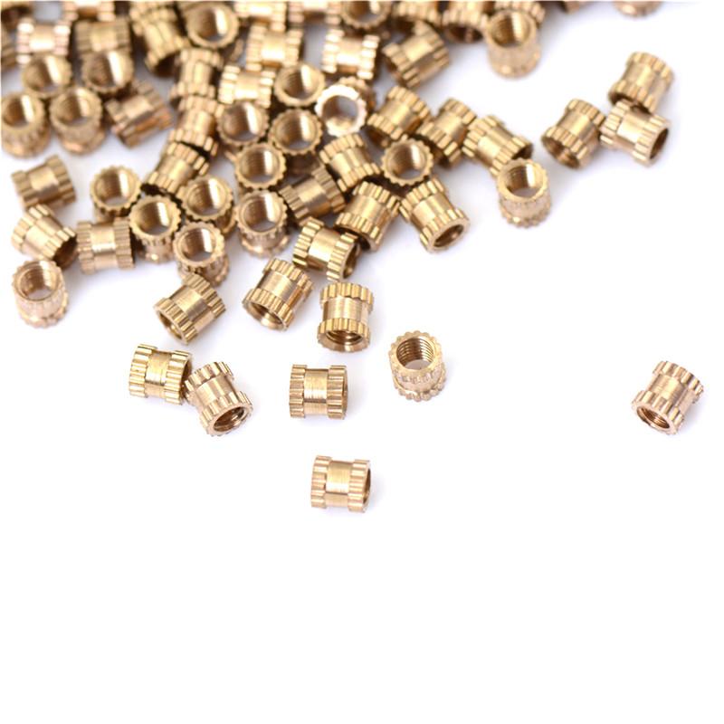 200Pcs M3*4 Copper Nut Inserts Embedded Parts Copper Knurl Nut