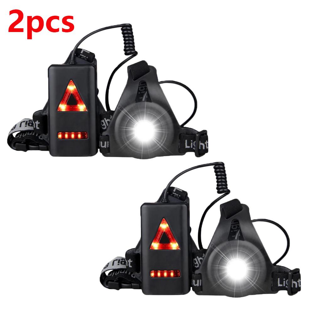 Outdoor Sport LED Nachtlauflicht USB Wiederaufladbare Brustlampe Sicherheits Jogging Warnlicht Fahrradlampe