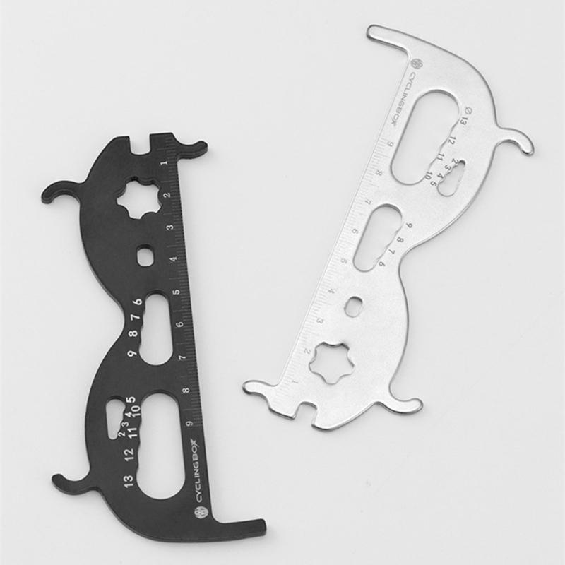 6 in 1 Bike Chain Checker Chain Checker Gauges Tool Bike Chain Wear Indicators Bicycles Chain Gauges Measurement Checker