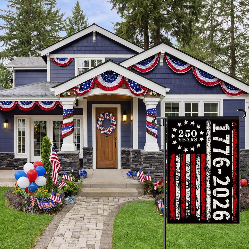 Courtyard Garden Flag Decorative Flag Decorative Yard Flag Decorative Garden Flag For The 250th Anniversary Of The United States