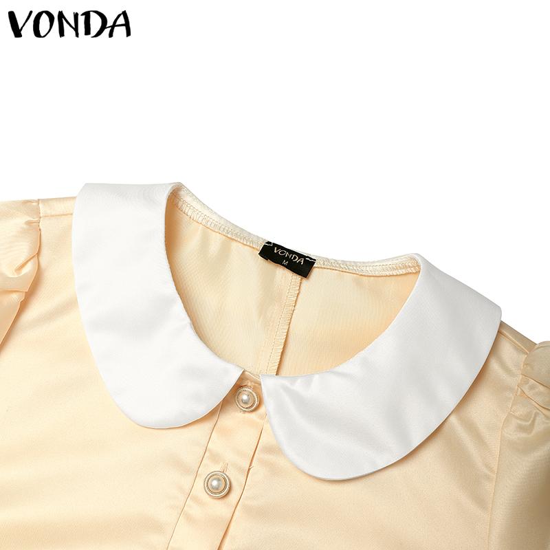 VONDA Rochie Elegantă de Damă cu Rever, Mânecă Scurtă, Satin Neted, Croială A-line