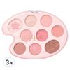 Daisique Eyeshadow Palette, 3 Pcs, 30 Cherry Blossom