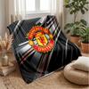 Manchester United Theme Blanket Soft Flannel Blanket Plush Throw Blanket Cozy Sofa Bed Blanket for Home Decor