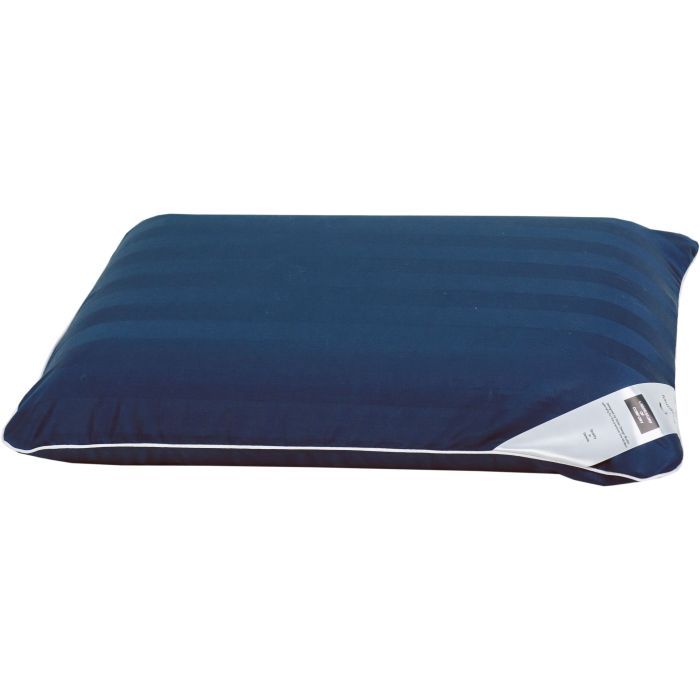Polyester (Anti-Allergen) Pillow №6048 Noble stripe Blue sea 100% cotton, 100% polyester filling. Medium.