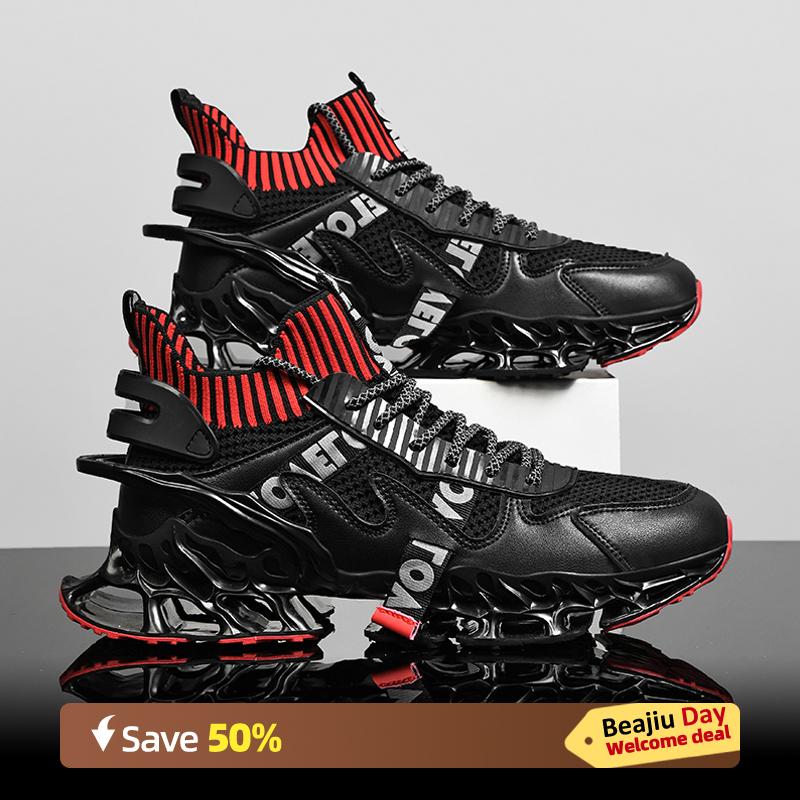 

Кроссовки для бега Marathon Carbon Plate Air Cushion для мужчин, дышащие, легкие, женские, удобные, спортивные, нескользящие 47 чёрный