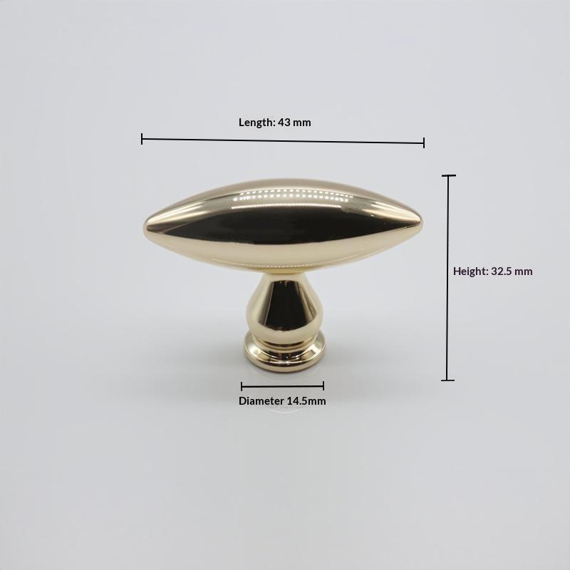 Zinc Alloy Single Hole Cabinet Knob Simple Oval Drawer Knob Matte Furniture Pull Handle For Wardrobe Cupboard Drawers Upgrade