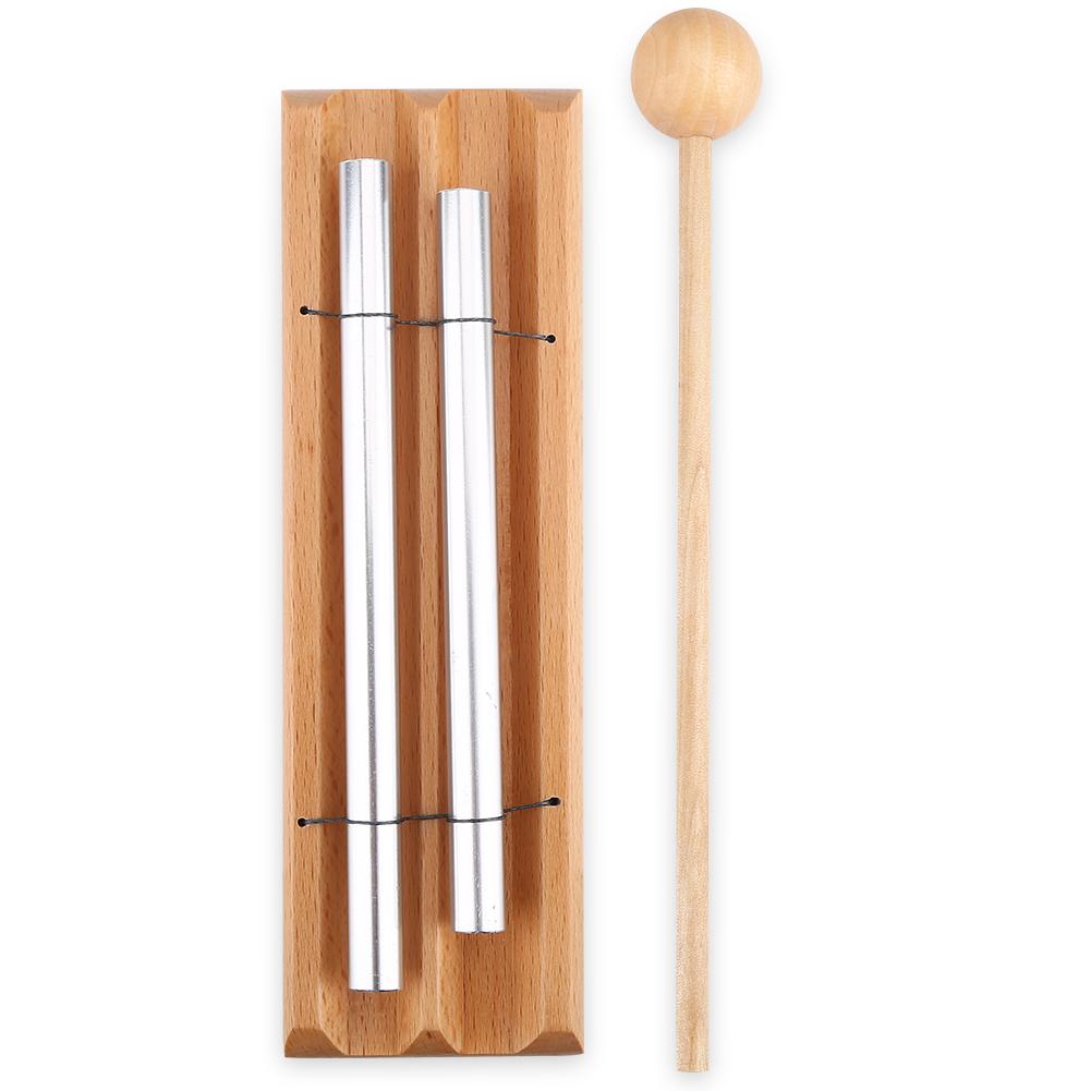 2 Tone Percussion Instrument with Mallet Musical Education Toy for Children Kids Toddle