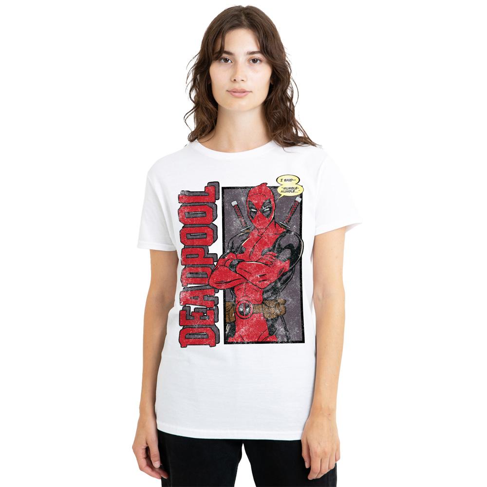 Deadpool Unisex Adult I Said Mumble T-Shirt