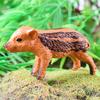 Oenux 16PCS Wild Animals Forest Lizard Bat Fox Squirrel Action Figure Model Miniature Cake Toppers Education Toy Kids Xmas Gift