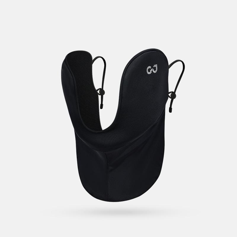 

Women Sun Protection Face Mask Ice Silk Breathable Neck Cover Cooling Lightweight Outdoor Sports Golf Running Cycling Travel Use чёрный