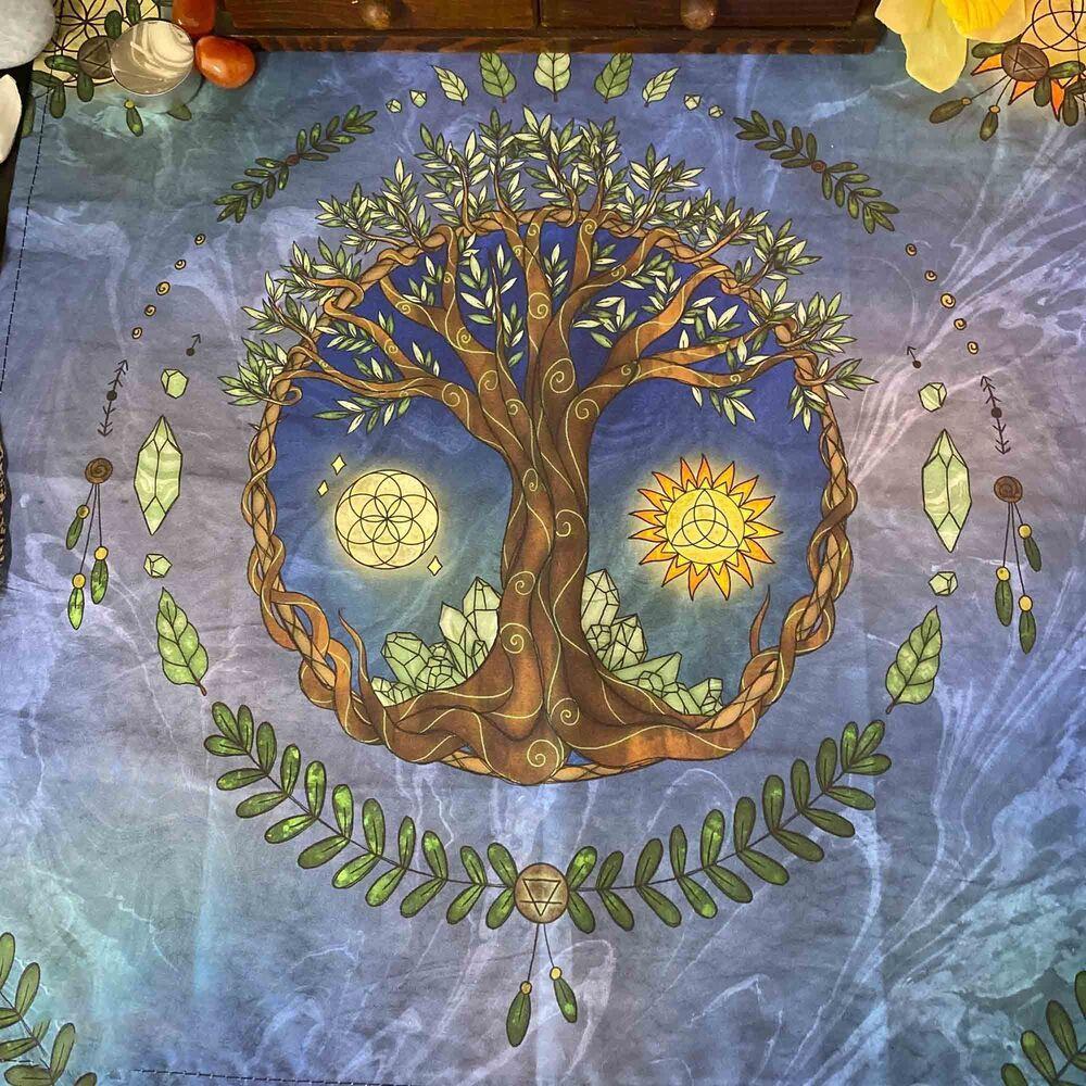 Tree of Life Tapestry Altar Mandala 75x100