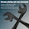 Black Industrial-grade Crab Claw Quick-adjustment  Serrated Claw  Chrome-molybdenum Steel Crab Claw Wrench
