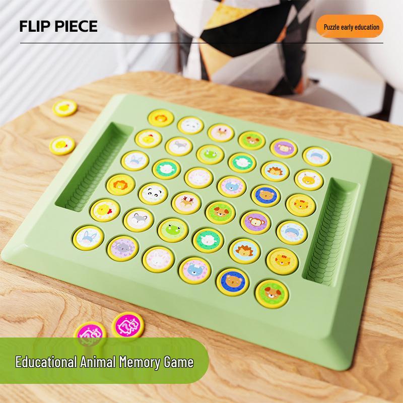 

TikTok-Style Animal Flip Chess: Two-Player Educational Game for Kids, Enhancing Logical Thinking and Parent-Child Interaction.